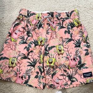 Abercrombie Kids Pink Character Swim Trunks